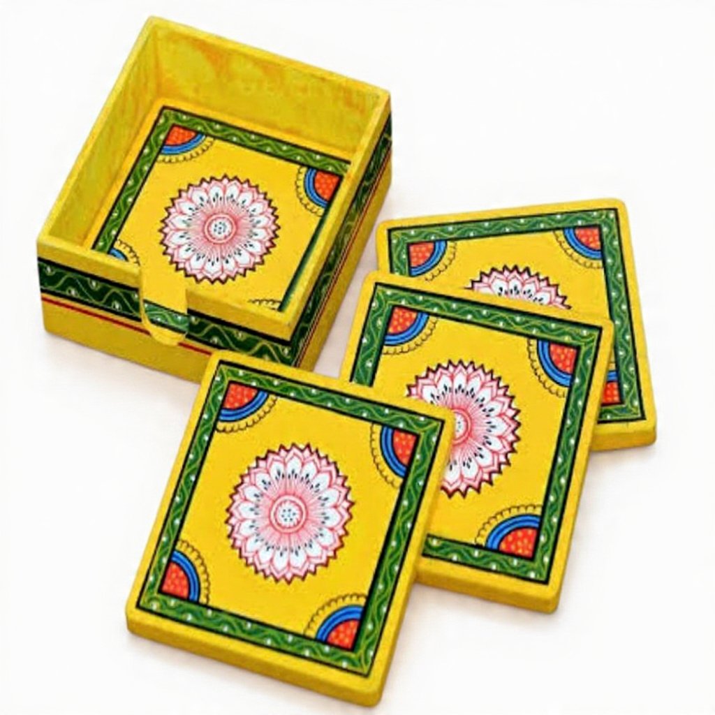 Clay Wooden Coasters 