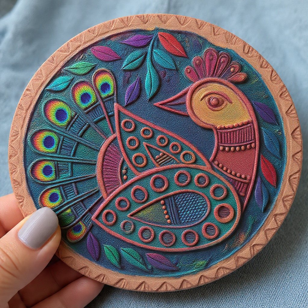 Clay Wooden Coasters 