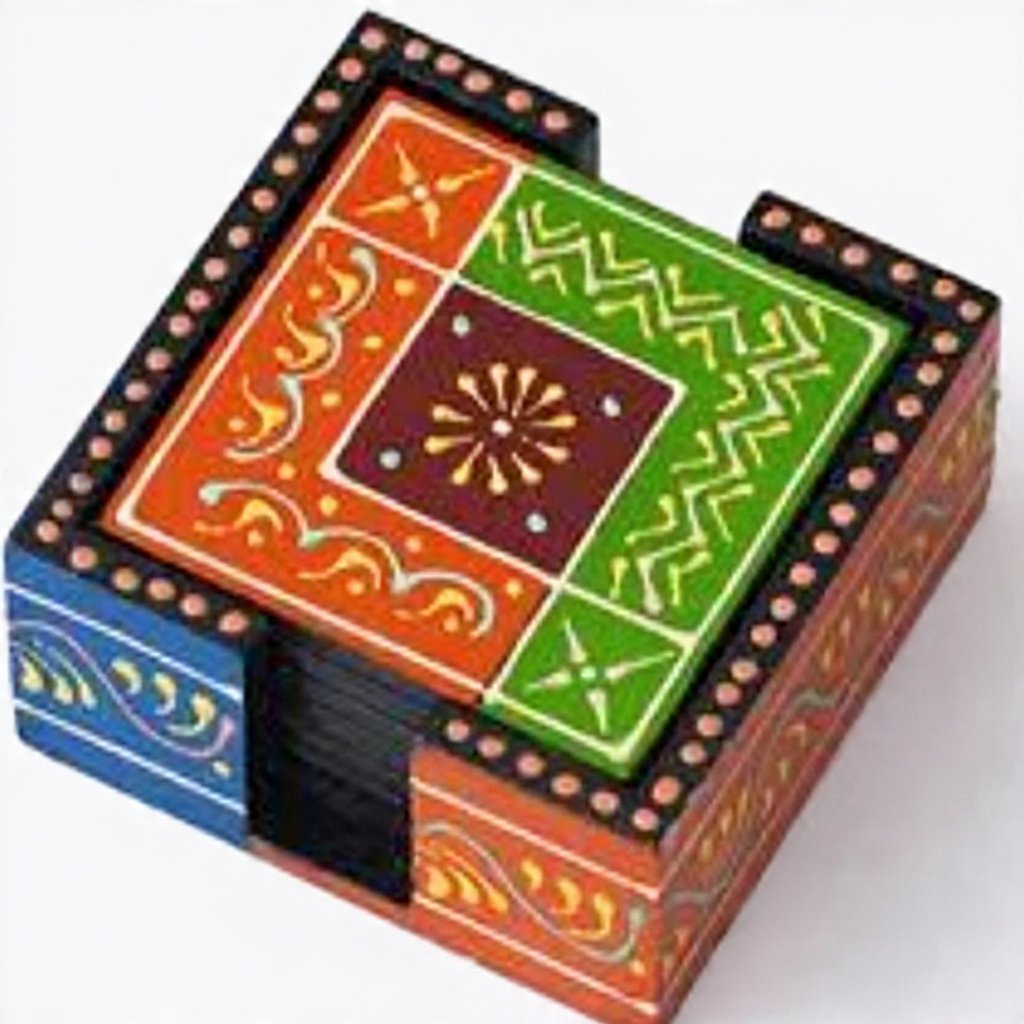 Clay Wooden Coasters 