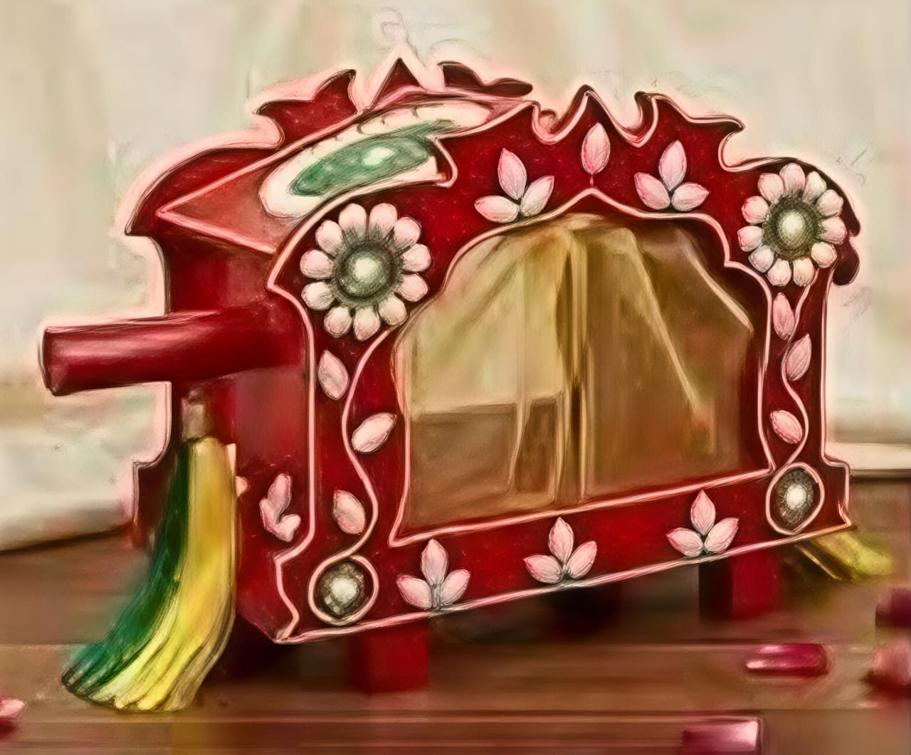 Wooden clay handmade palki